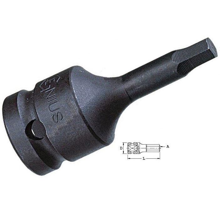 Genius Tools 466014 1/2"-os gépi dugókulcs fej, imbusz, 7/16" termék fő termékképe