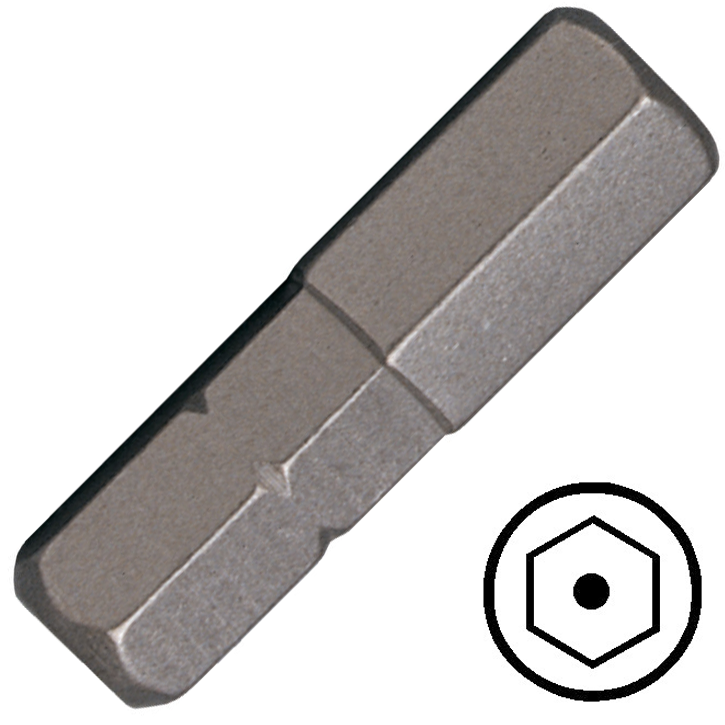 KENNEDY 3.0 mm furatos hatszög csavarbehajtó bit 1/4" hatszög illesztéssel, 25 mm termék fő termékképe
