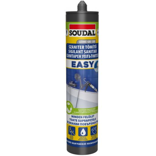Soudal Easy szaniter tömítő, szürke, 280 ml termék fő termékképe