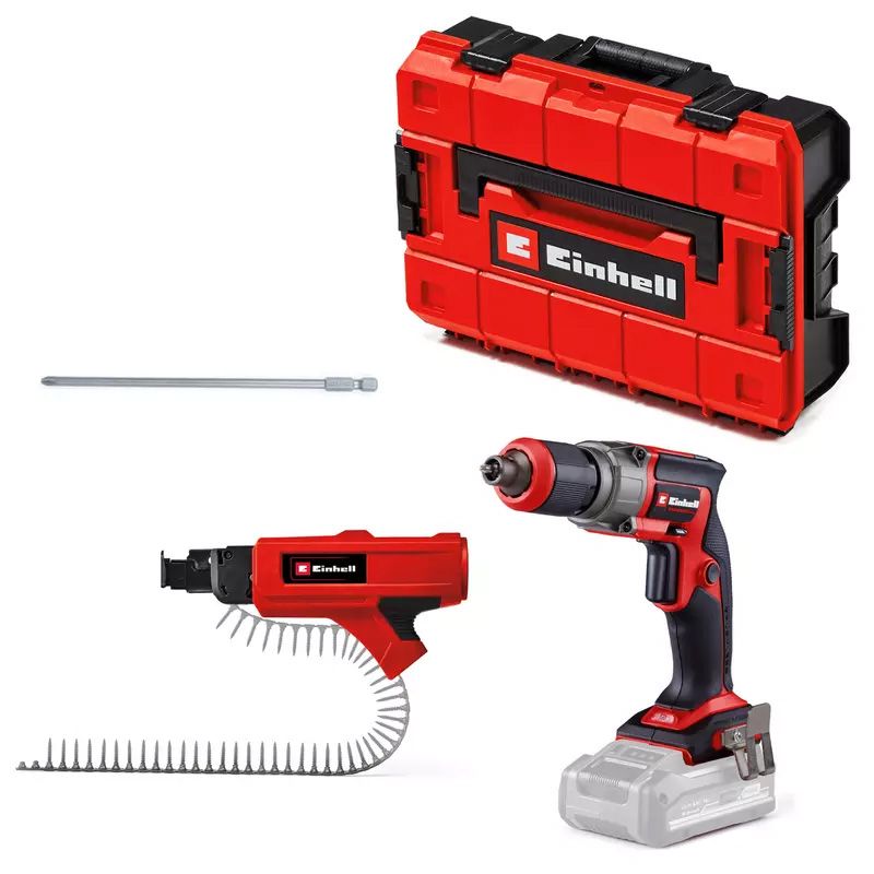 EINHELL TP-DY 18 Li BL + Magazine akkus gipszkarton csavarozó (akku és töltő nélkül, E-Case S-F kofferben) termék fő termékképe