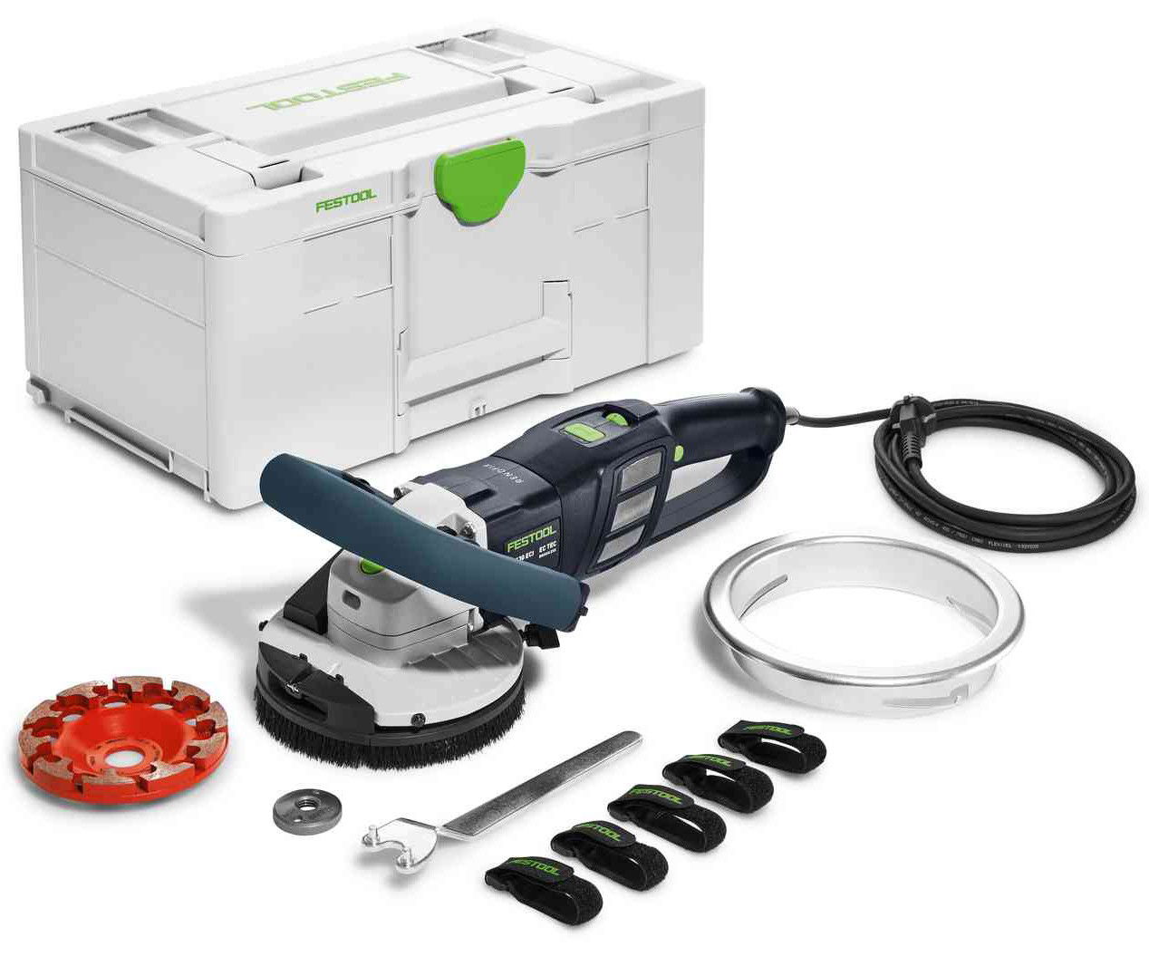 Festool RENOFIX RG 130 ECI-Set DIA AB szénkefe nélküli gyémántcsiszoló termék fő termékképe