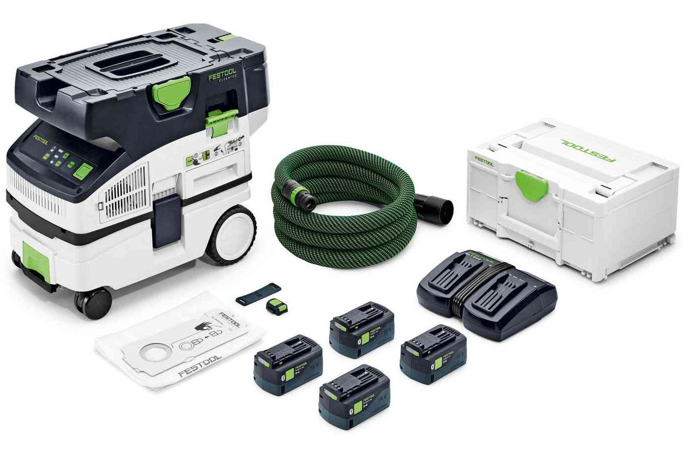 Festool CLEANTEC CTLC MINI I-Plus akkus mobil elszívó (4 x 5.0 Ah Li-ion akkuval) termék fő termékképe