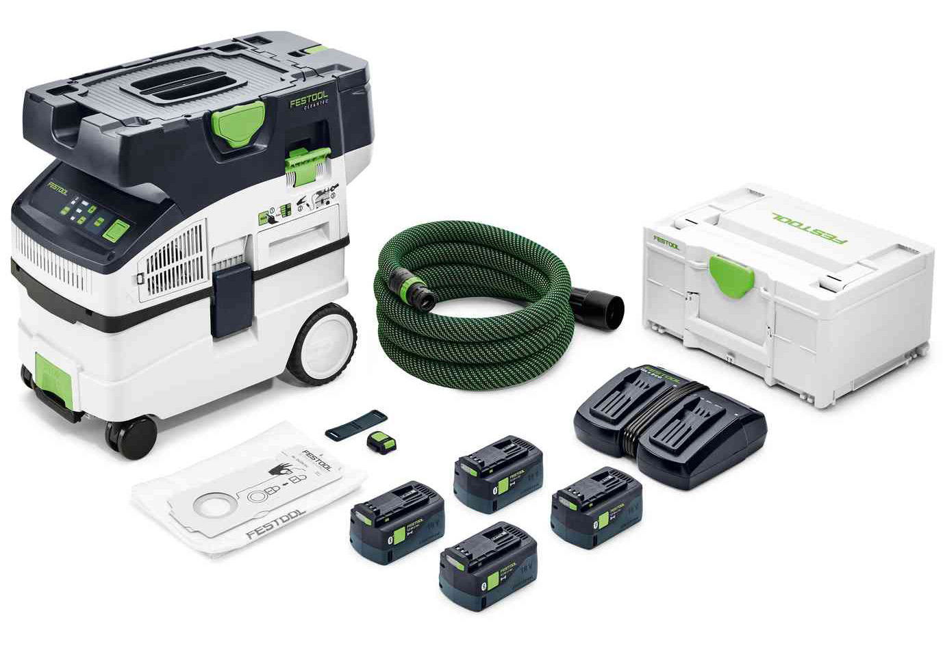 Festool CLEANTEC CTLC MIDI I-Plus akkus mobil elszívó (4 x 5.0 Ah Li-ion akkuval) termék fő termékképe