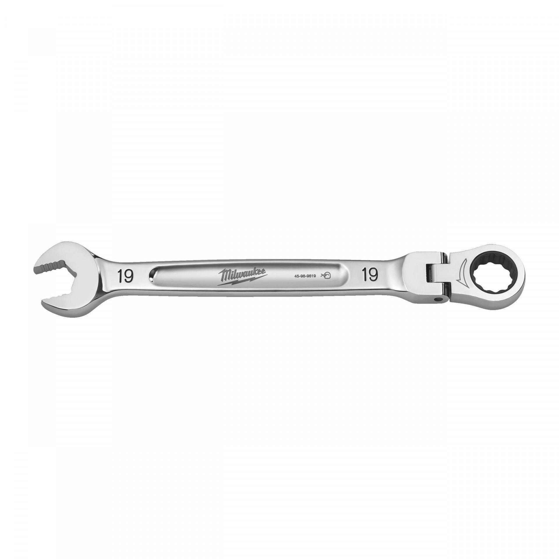 Milwaukee MAX BITE™ csuklós fejű racsnis csillag-villáskulcs, 19 mm termék fő termékképe