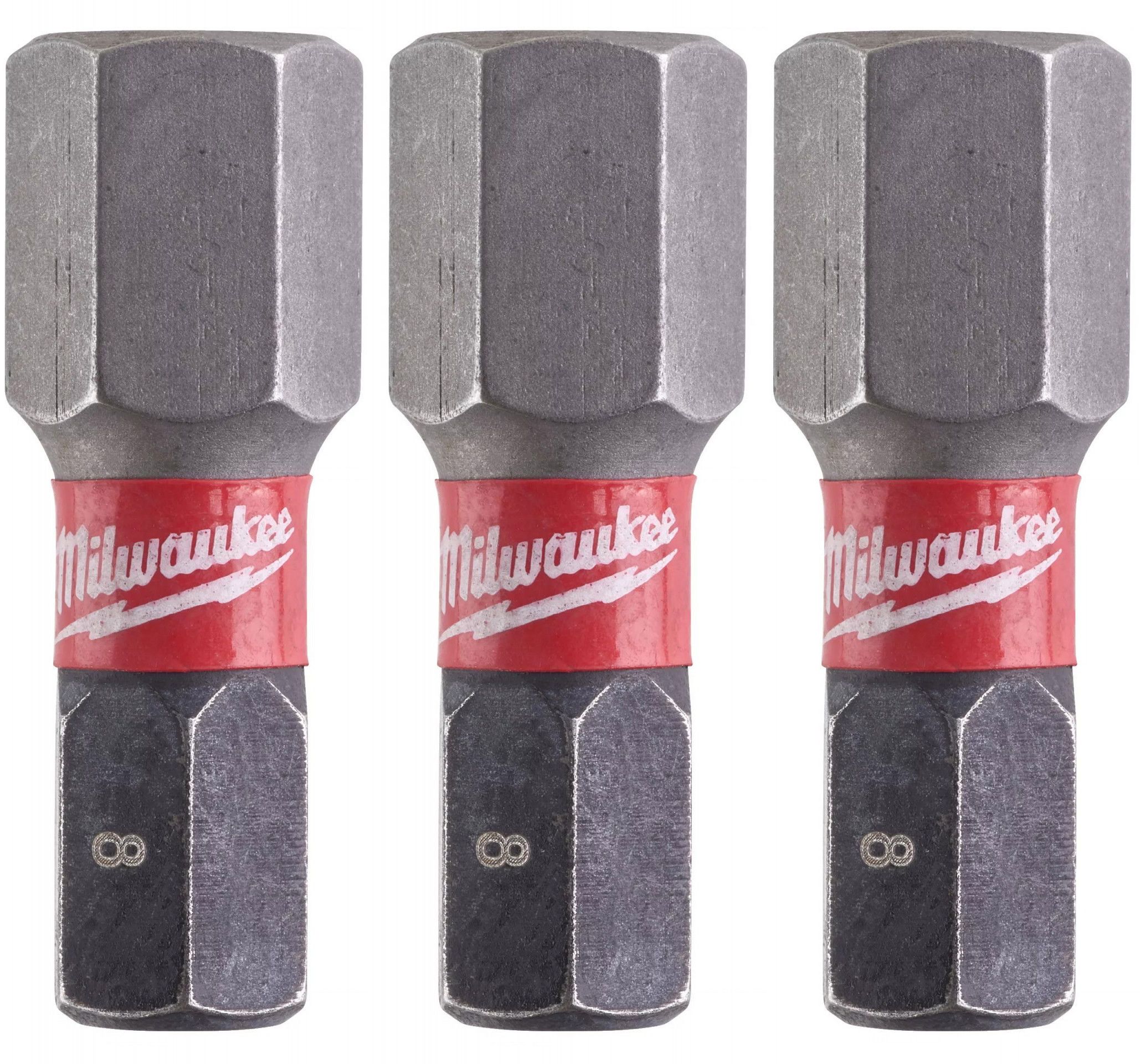 Milwaukee Shockwave Impact Duty™ csavarozó bit, 25 mm, Hex 8 mm, 3 db/bliszter termék fő termékképe