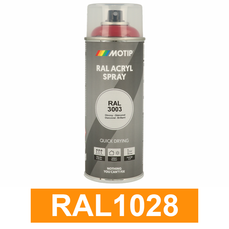 Motip Ipari festék spray, RAL1028, 400 ml termék fő termékképe