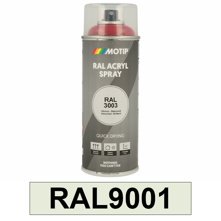 Motip Ipari festék spray, RAL9001, 400 ml termék fő termékképe