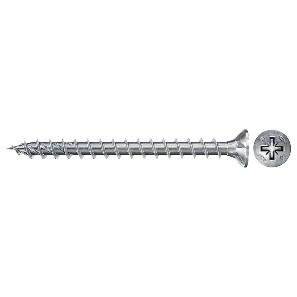 Fischer FPF II CZF 4.5 x 30 BC 1000 süllyesztett fejű, kékre horganyzott végigmenetes csavar, PZ behajtással, 1000 db/csomag termék fő termékképe