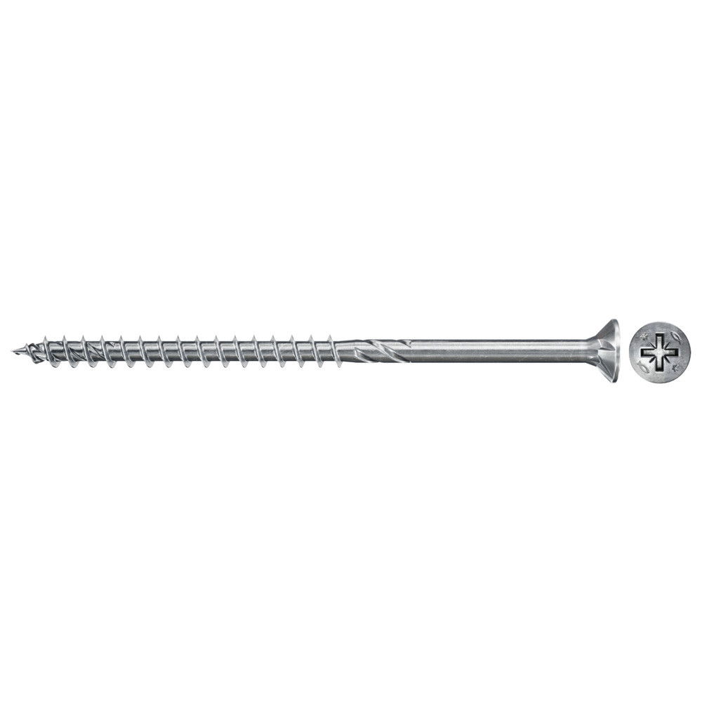 Fischer FPF II CZP 6.0 x 120 BC 100 süllyesztett fejű, kékre horganyzott csavar részmenettel, PZ behajtással, 100 db/csomag termék fő termékképe