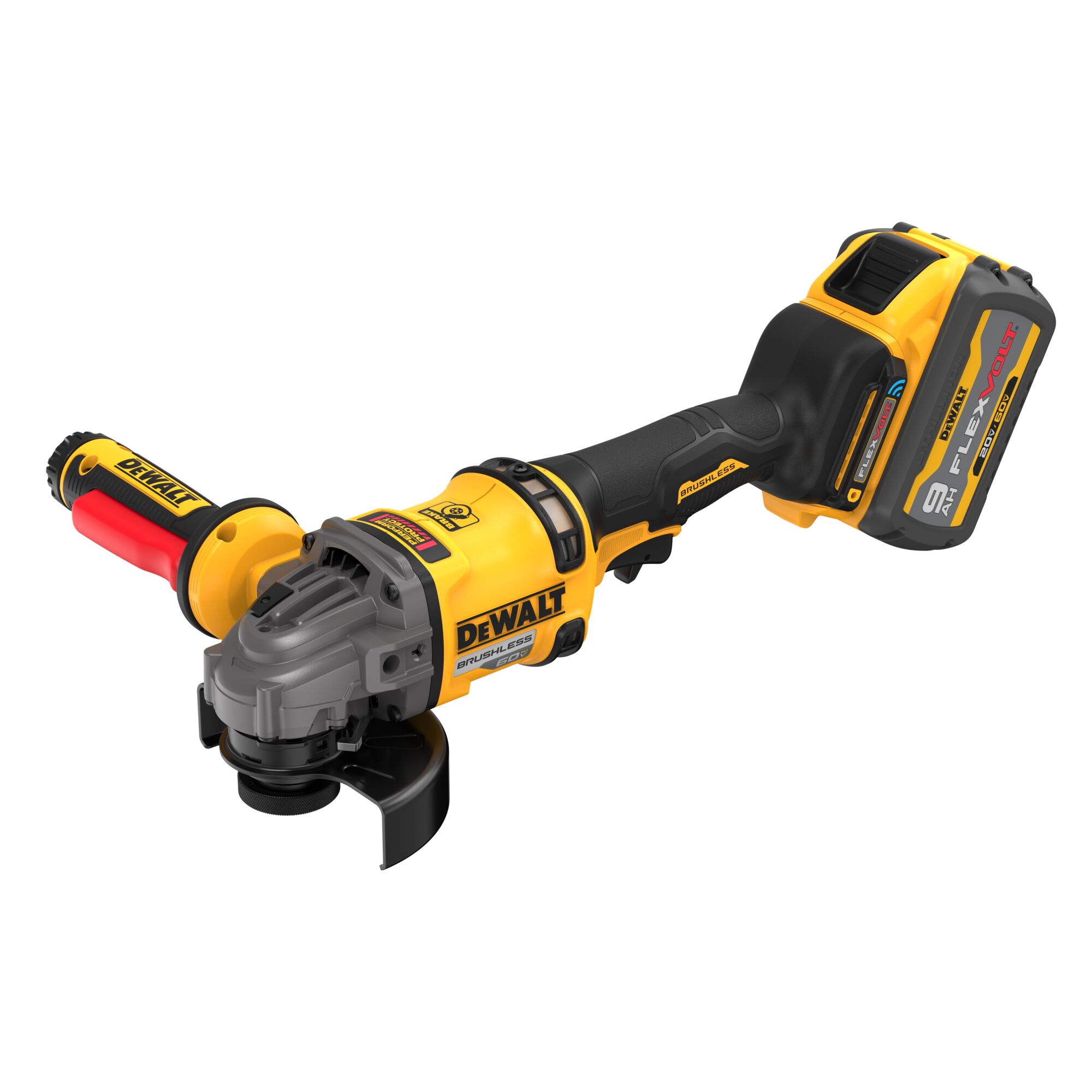 Dewalt DCG418SHDX2 akkus sarokcsiszoló (2 x 9.0 Ah Li-ion akkuval, TSTAK kofferben) termék fő termékképe